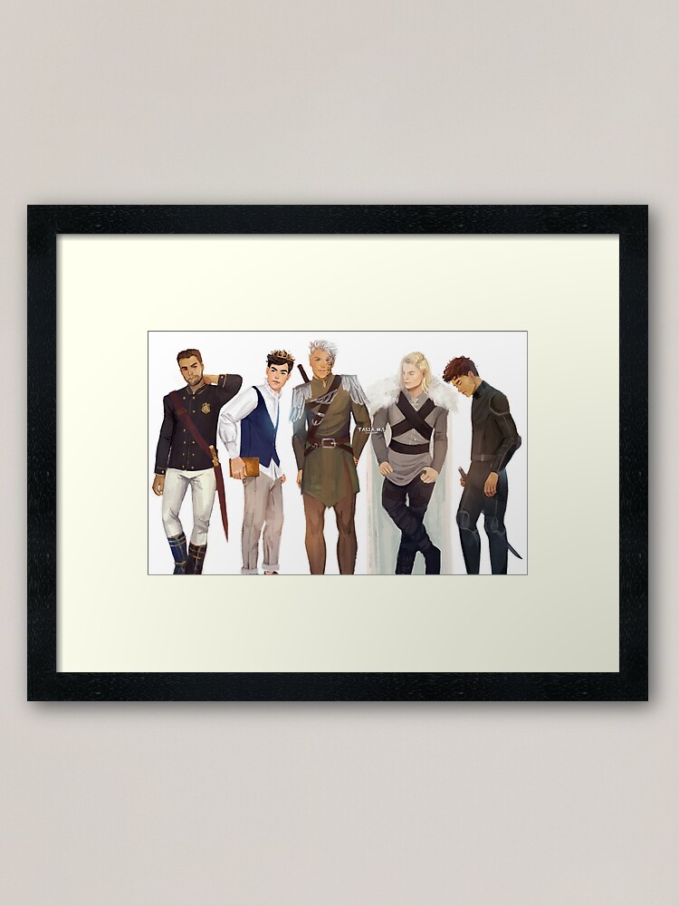 Alternate view of Men from Throne of Glass Framed Art Print