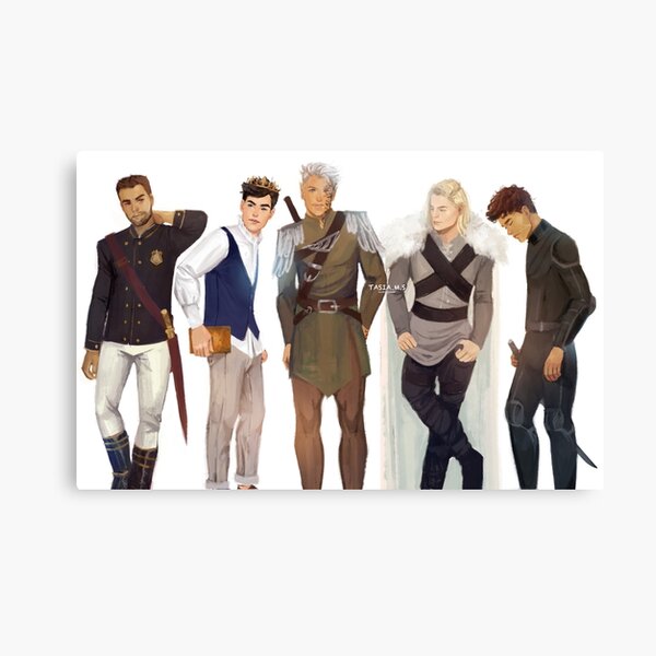 Men from Throne of Glass Canvas Print