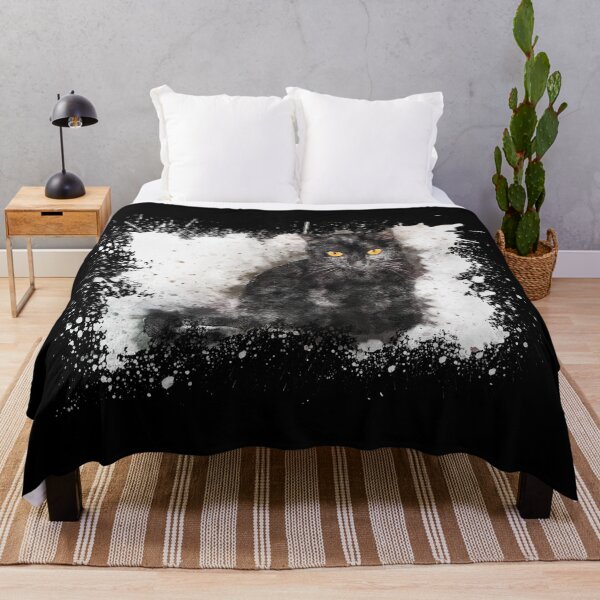 Item preview, Black Cat Lover's Watercolor | Black Cat Splash Watercolor designed and sold by PhotoPrise.