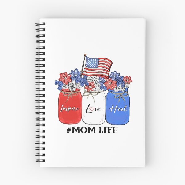 Item preview,  Inspire Love Heal Mom Life American Flag designed and sold by AlisonWalsh24.