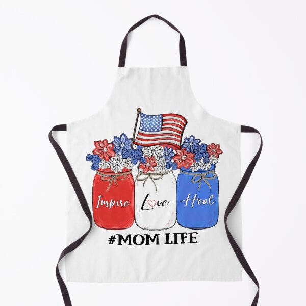 Item preview, Inspire Love Heal Mom Life American Flag designed and sold by AlisonWalsh24.
