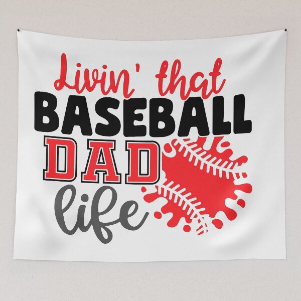 Item preview, Livin That Baseball Dad Life-Baseball quote designed and sold by shivani21061993.