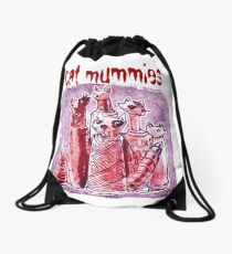 cat mummies Drawstring Bag