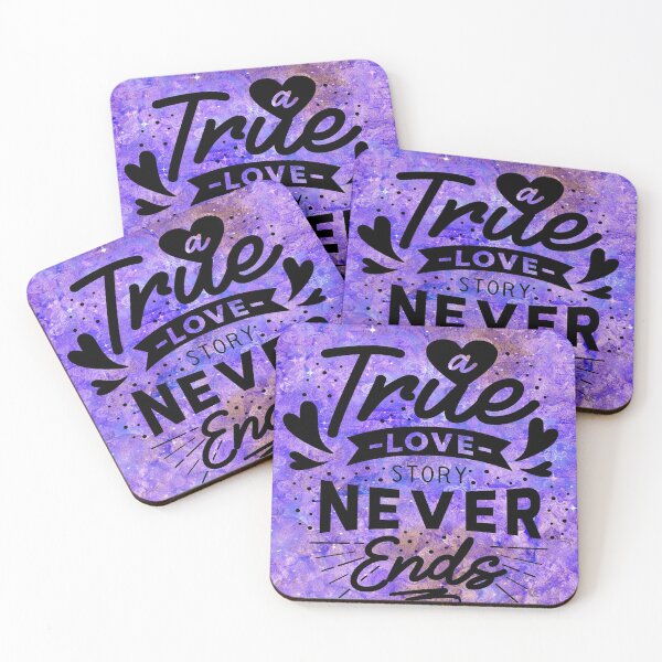 Item preview, A True Love Story Never Ends Purple designed and sold by IMMAC68.