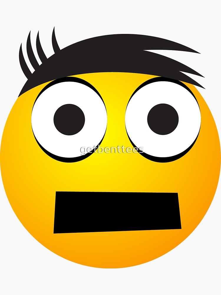 "Emoji Tape on Face" Sticker by getbenttees Redbubble