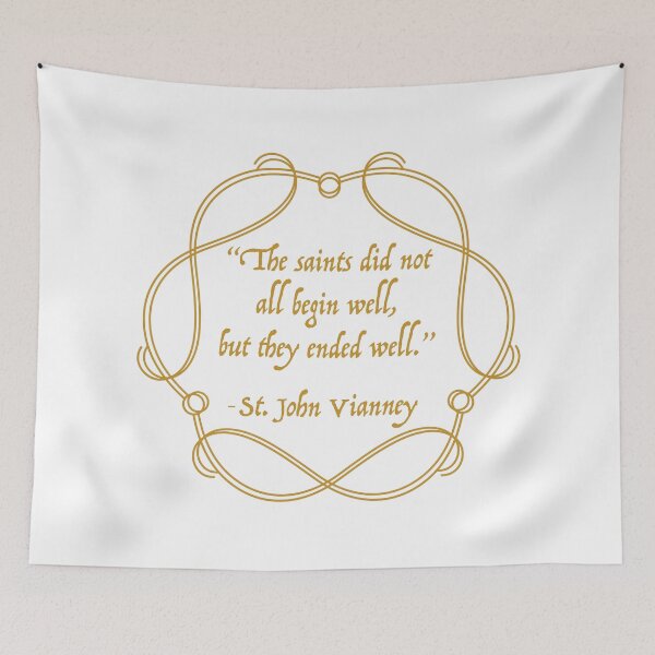 Item preview, Saint John Vianney Quote designed and sold by molamode.