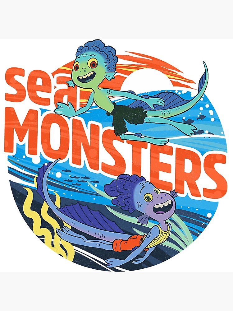 Luca and Alberto (sea monster versions) Poster for Sale by Beatrixyarritu