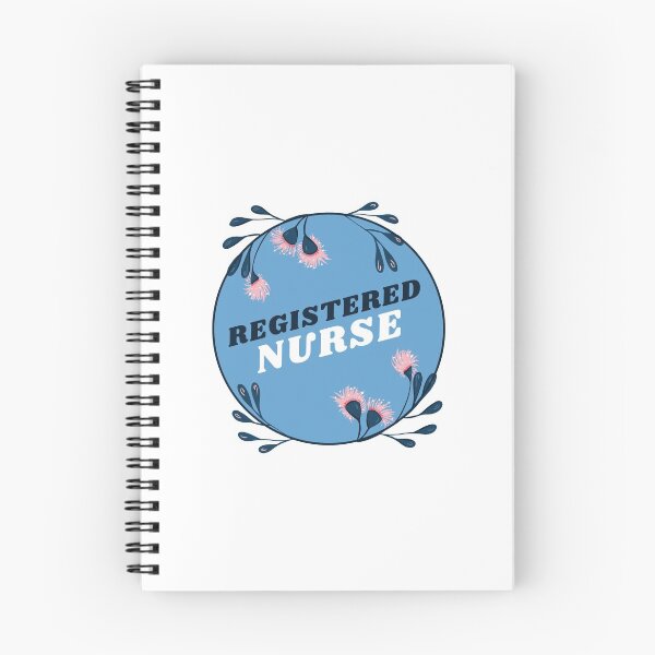 Item preview, Registered Nurse Flower Blue & Pink designed and sold by ca-med-slp.