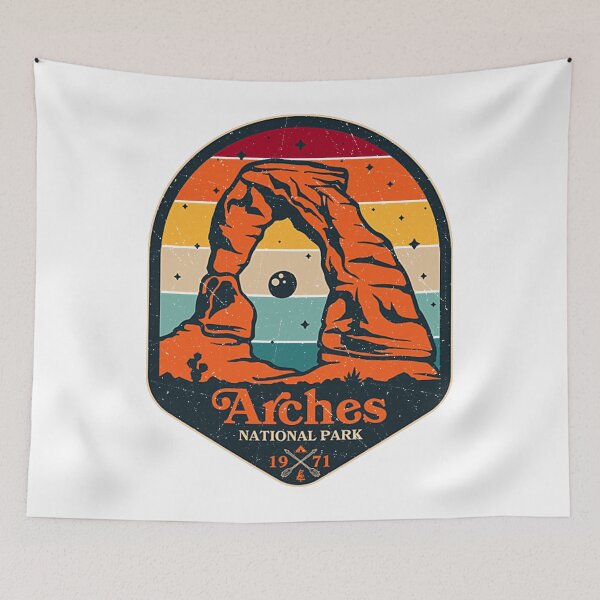 Item preview, Arches national park utah vintage camping  designed and sold by Tamarindrind32.