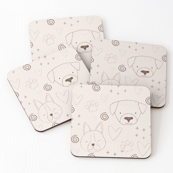 Item preview, Dog abstract pattern designed and sold by Austin Butler.