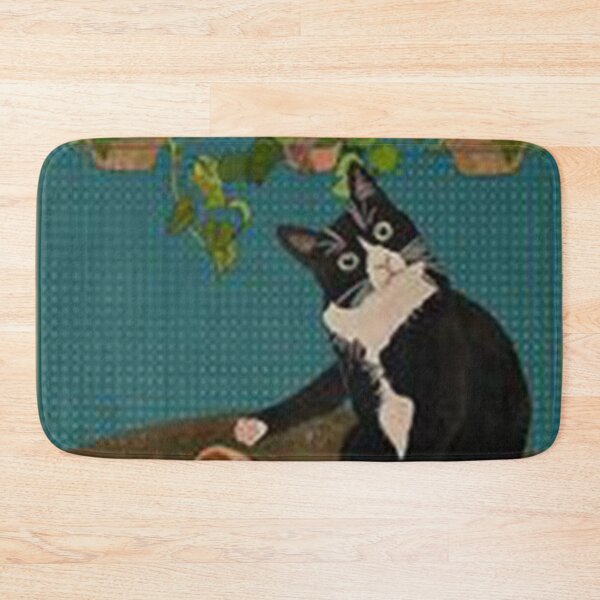 Item preview, Cat Drops Black Flower designed and sold by foguebigh.