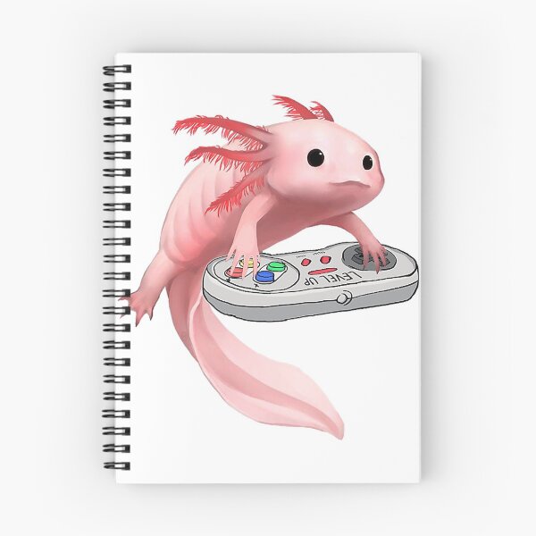 Item preview, Axolotl Fish Playing Video Game White-Axolotl Lizard Gamers  designed and sold by DakotaMeudell.