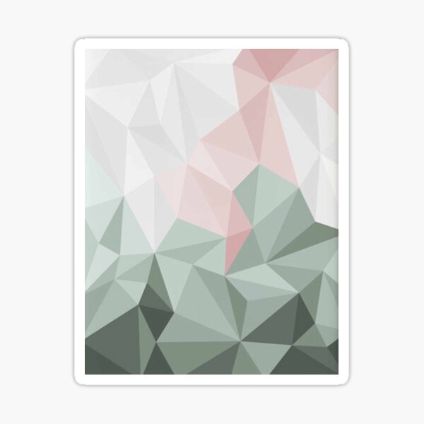Item preview, Sage Green & Blush Pink Geometric designed and sold by nowak51.