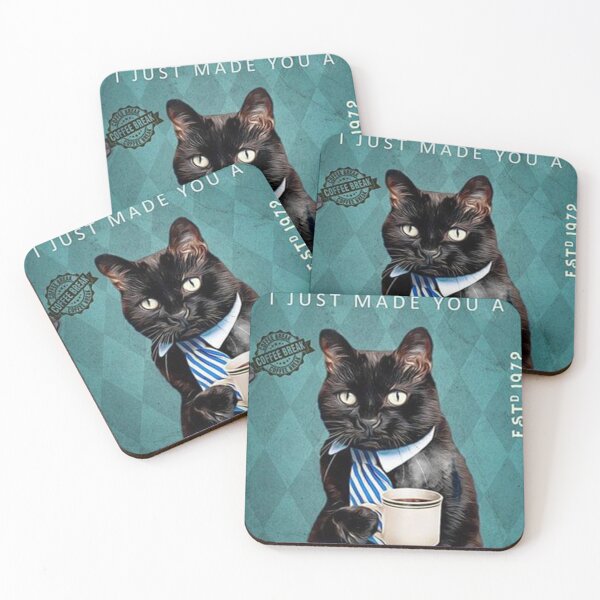 Item preview, Cat Drinking Tea designed and sold by foguebigh.