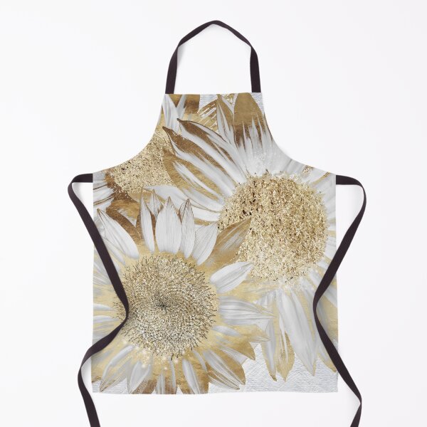 Item preview, Golden Sunflowers II Modern floral designed and sold by Glimmersmith.