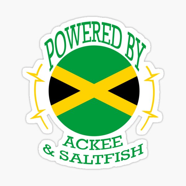 Powered by Jamaican Ackee and Saltfish Sticker