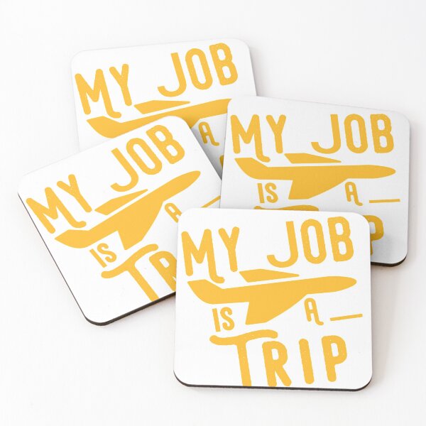 Item preview, My Job Is A Trip color 2 orange yellow designed and sold by Drawix.
