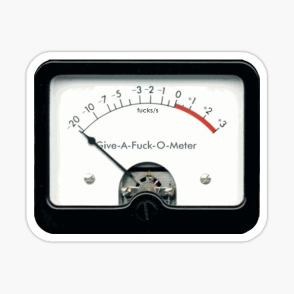 Fuckometer Sticker