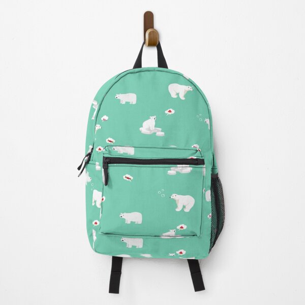 Item preview, Little polar bear on green background designed and sold by Molly-Vo.