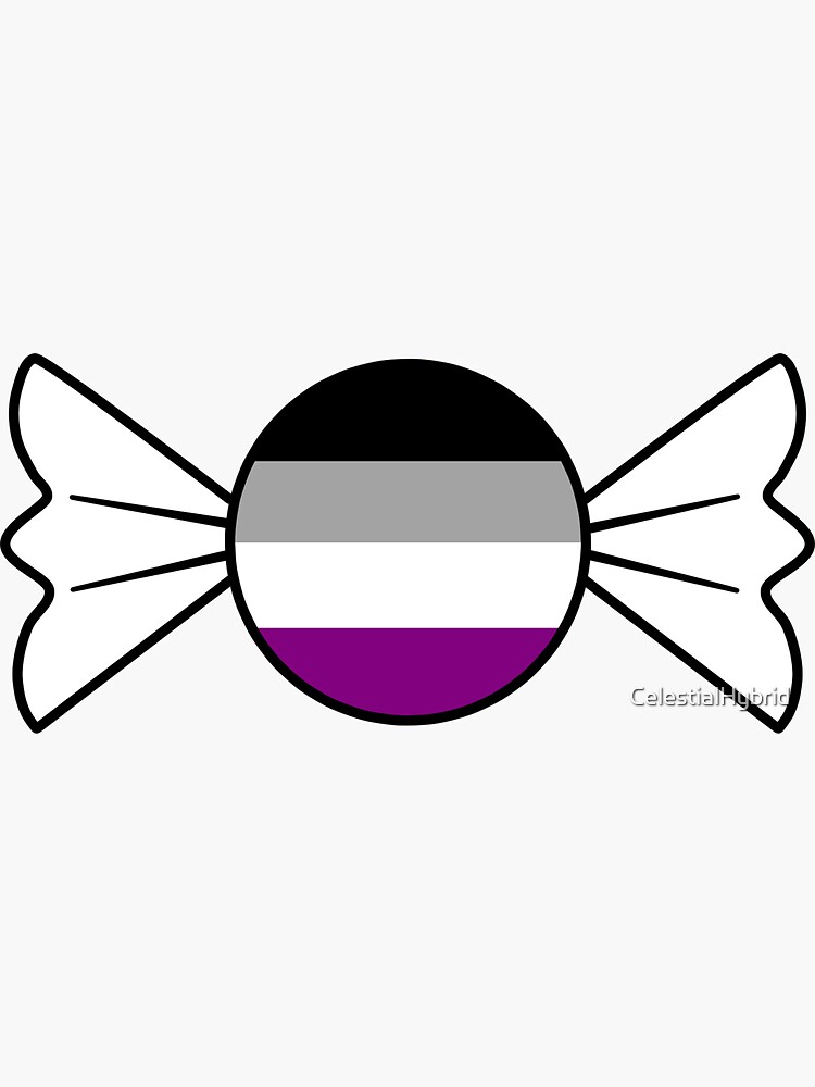 This Candy Makes You Asexual Sticker For Sale By Celestialhybrid Redbubble 