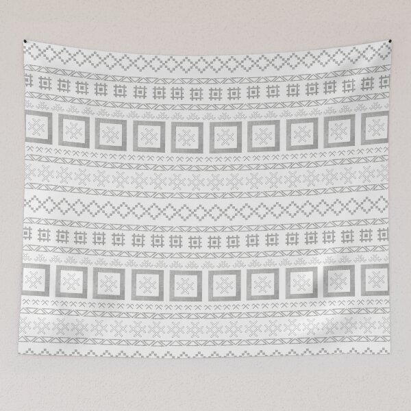 Item preview, Latvian Traditional Symbols of Luck in Rows pattern designed and sold by anzelas.