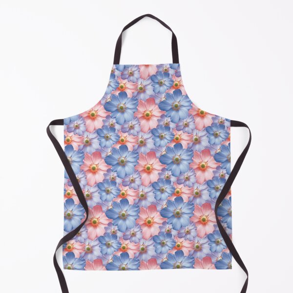 Item preview, Beautiful Blue Pink and Purple Flowers Pattern designed and sold by StarsForgers.