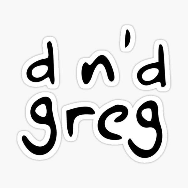DnD Greg Sticker