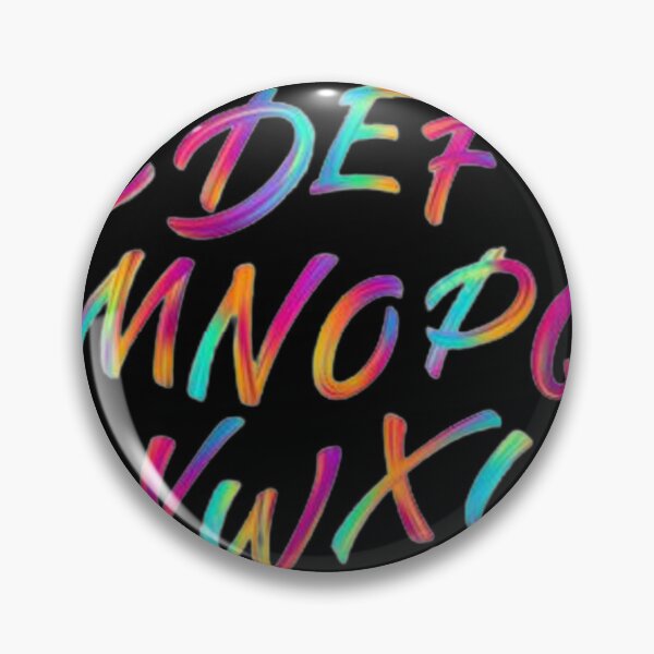 Item preview, Black Background Vibrant Alphabets designed and sold by IshitaPoint.