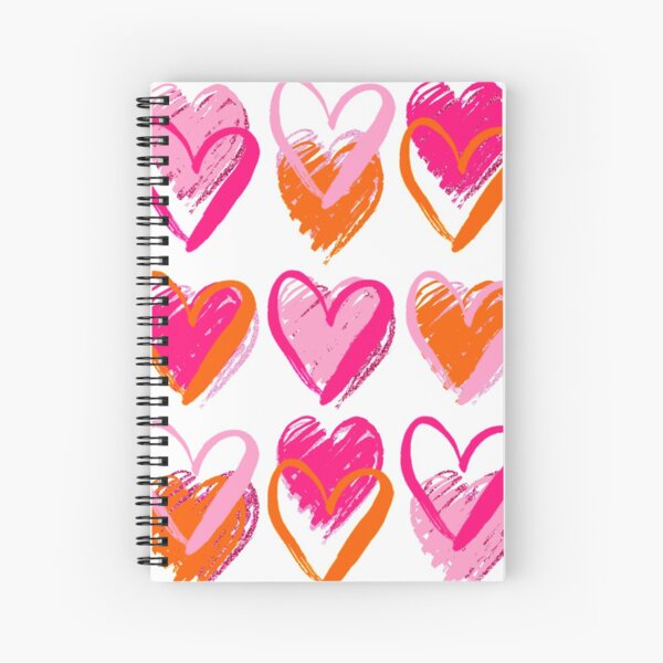 Item preview, pink and orange hearts designed and sold by Julia Santos.