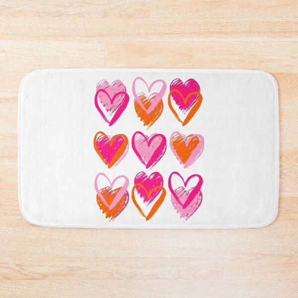 Item preview, pink and orange hearts designed and sold by Julia Santos.