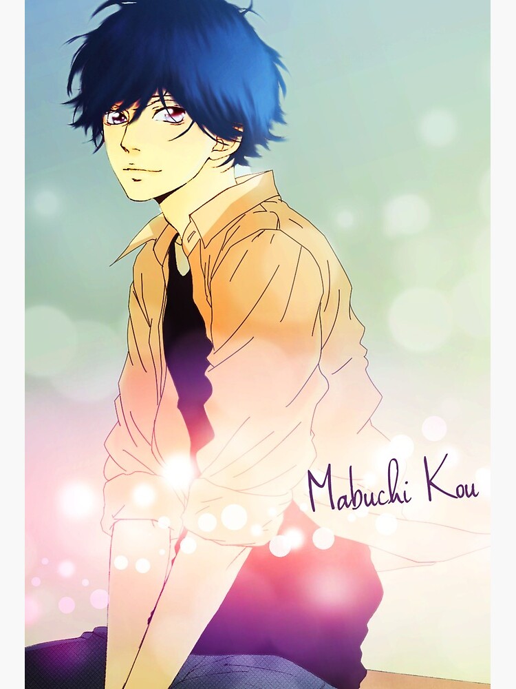 Kou mabuchi Tshirt - futaba yoshioka Sticker - Ao Haru Ride Manga Art  Board Print for Sale by kinsies