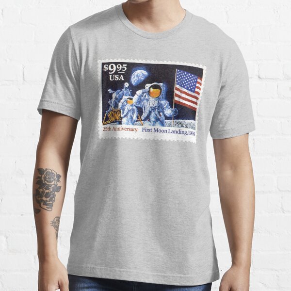 Popfunk Classic NASA Apolo 11 1969 Astronauta Heather T Shirt & Stickers