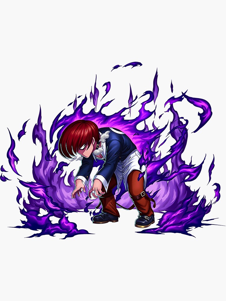 IORI YAGAMI Sticker for Sale by d0gswithknives