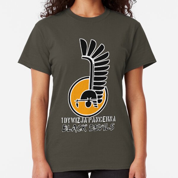 1st Armoured Division - 1 Dywizja Pancerna ' Black Devils' (Poland - Historical) Classic T-Shirt