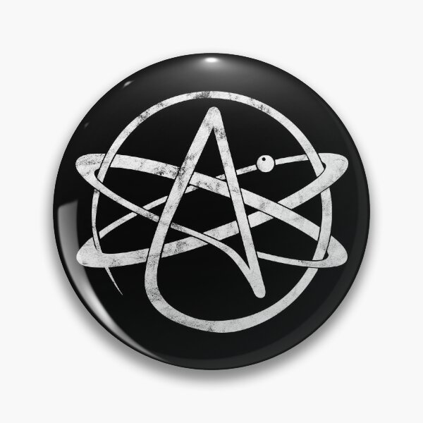 Item preview, Atheism Logo (White Worn Logo) designed and sold by politicalamity.