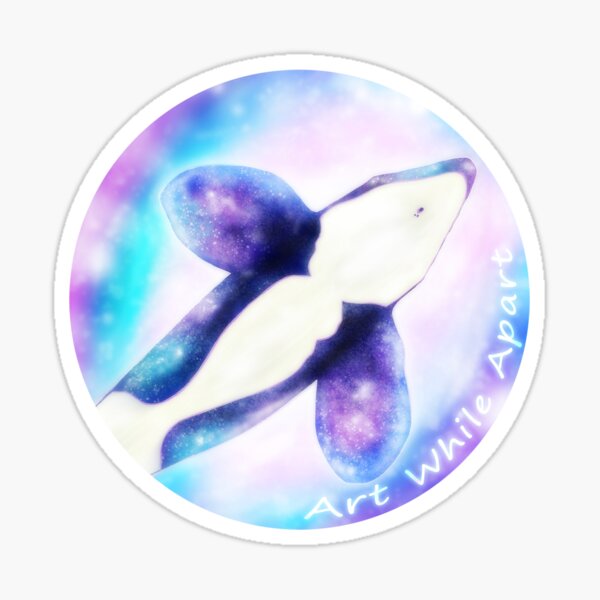Art Whale Apart (No Border) by Chel Sticker