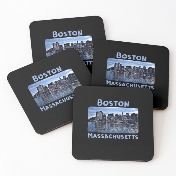 Item preview, Boston Massachusetts Skyline Art  designed and sold by MojaveTradePost.