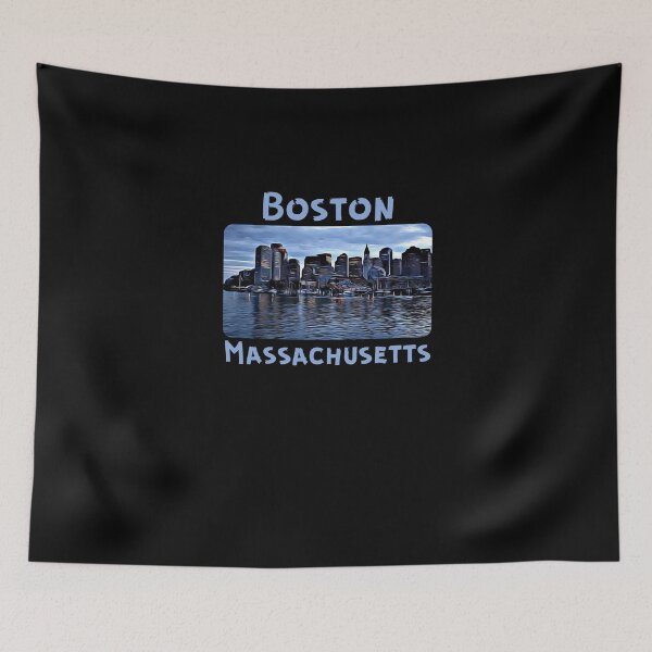 Item preview, Boston Massachusetts Skyline Art  designed and sold by MojaveTradePost.