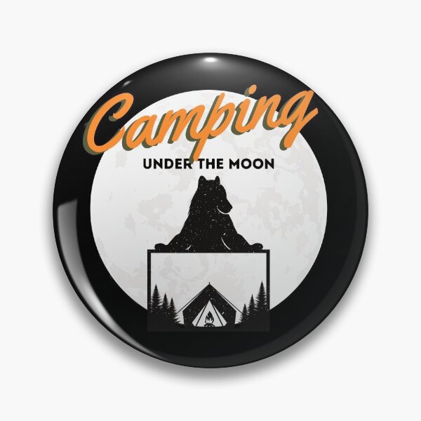 Item preview, Camping under the moon designed and sold by cinnamonbay.