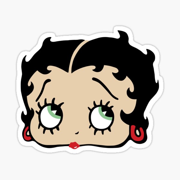 Betty boop cartoon sticker decal 5x3