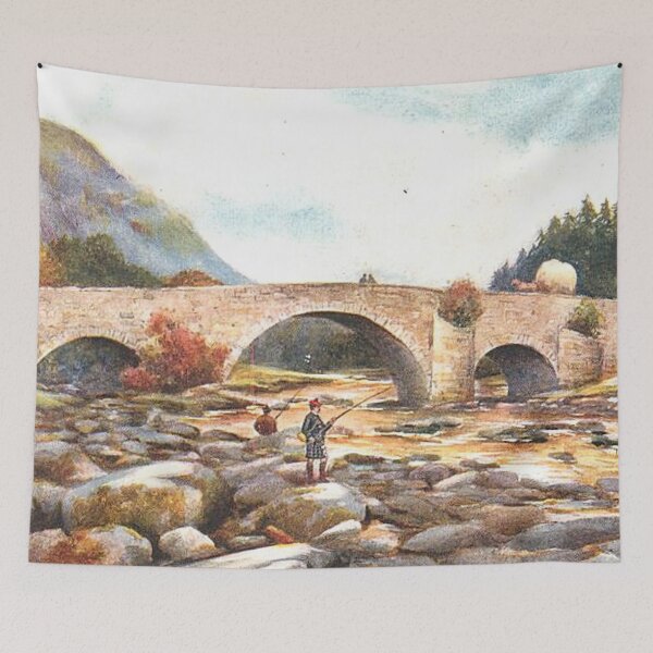 Item preview, Vintage Illustration of Invercauld Bridge, River Dee designed and sold by yourscotland.