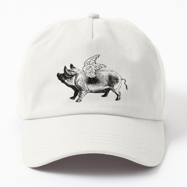 Pig with Wings | Flying Pig | When Pigs Fly | Pigs with Wings | Vintage Pig |  Dad Hat