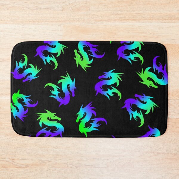 Item preview, COLORFUL WHIMSICAL BLUE GREEN CHINESE DRAGON ABSTRACT PATTERN designed and sold by samArtline.