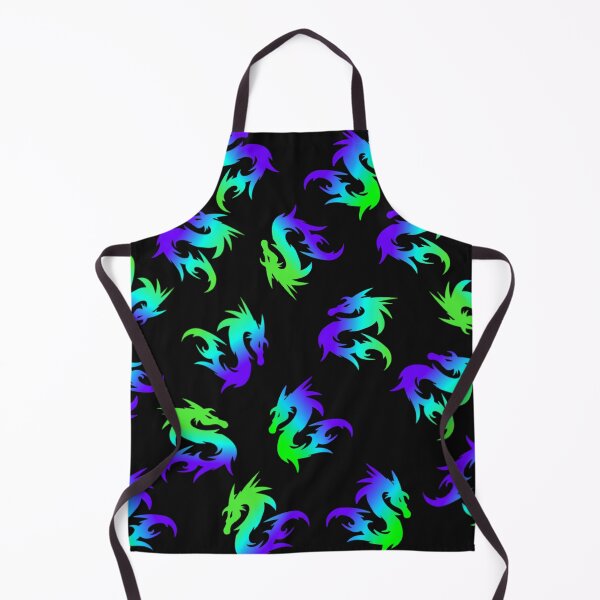 Item preview, COLORFUL WHIMSICAL BLUE GREEN CHINESE DRAGON ABSTRACT PATTERN designed and sold by samArtline.