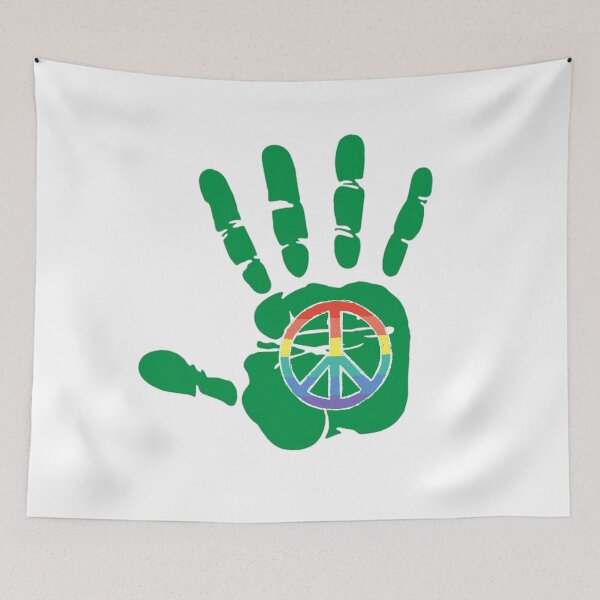Item preview, Printed Hand Peace Sign designed and sold by RBDESIGN SHOP.