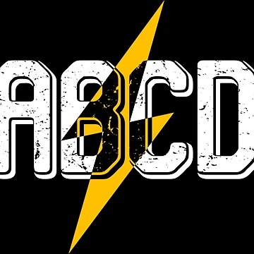 Aperçu de l'œuvre ABCD ROCK, T-shirt ABCD ROCK, ABCD ROCK Sticker de DukeSTaurus