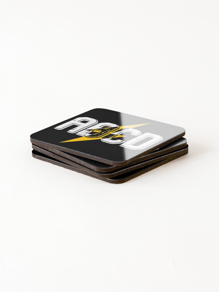 Thumbnail 4 of 5, Coasters (Set of 4), ABCD ROCK, ABCD ROCK T-Shirt, ABCD ROCK Sticker designed and sold by DukeSTaurus.
