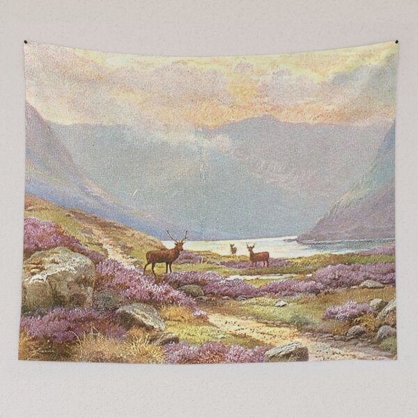 Item preview, Vintage Illustration of Loch Muick, Aberdeenshire designed and sold by yourscotland.