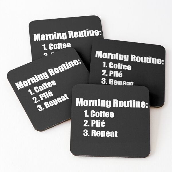 Item preview, Ballet Morning Routine with Coffee designed and sold by NadyaCC.