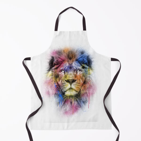 Item preview, lion art watercolor designed and sold by cat poe.